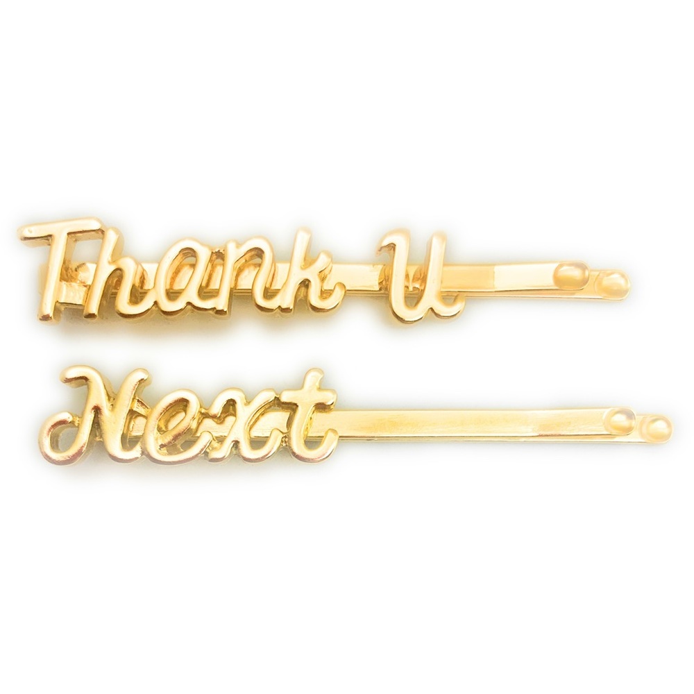 Ariana Grande Thank U Next Gold Steel Bobby Pins